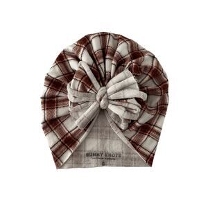 Bunny Knots Plaid Bow Headwrap